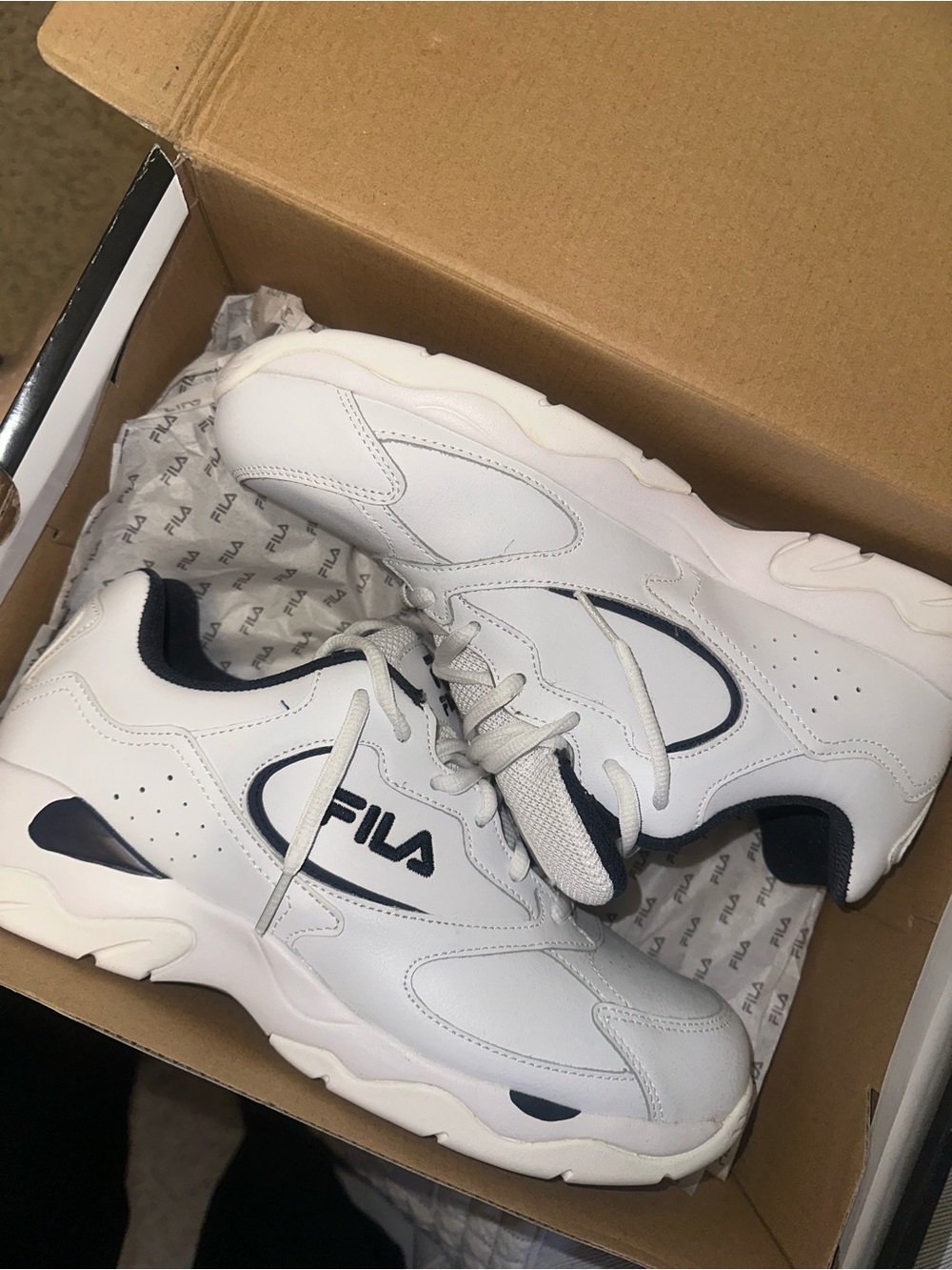 Fila Fulcrum 3 Men's Sneaker Box — Black and Red Logo